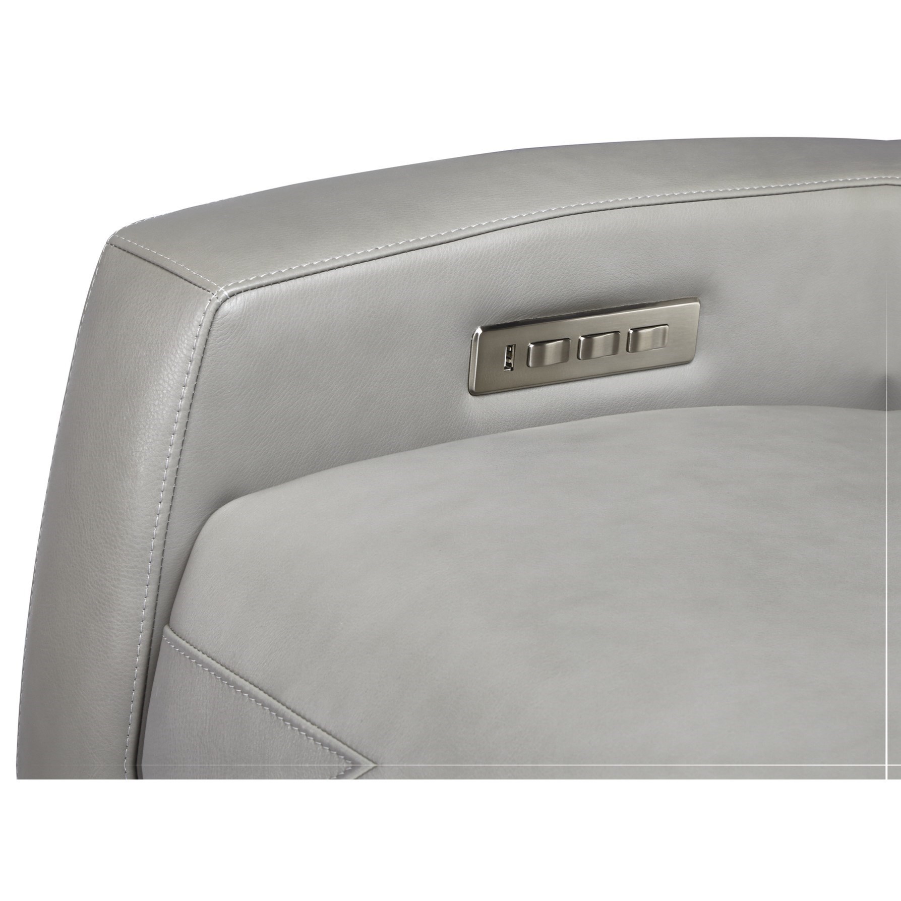American Leather Elliott LRRAHELTRV5S Contemporary Customizable 29 Power Recliner Malouf Furniture Co. High Leg Recliners
